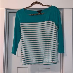 Forever 21 Stripped Quarter Sleeve